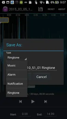 MP3 Cutter android App screenshot 2